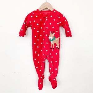 Carter’s | Baby Girl Footie Pajamas Christmas 6 M